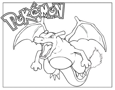 Charizard Coloring Pages (Free Printable PDF)